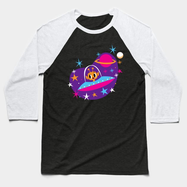 spaceman Baseball T-Shirt by richhwalsh